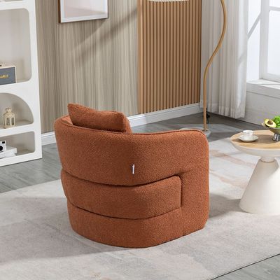 Vinci 1-Seater Fabric Accent Chair - Rustic Brown - With 2-Year Warranty